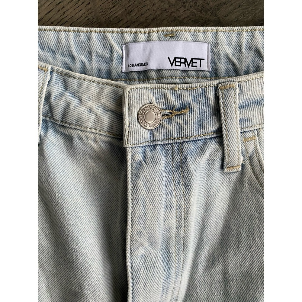 VERVET Ripped Flare Crop Jeans - Picture 9 of 11